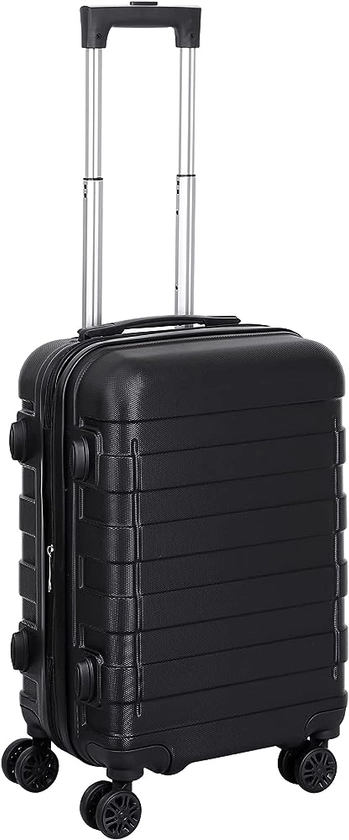 Amazon.com | ZenStyle Hardside Expandable Luggage with Spinner Wheels, 21 Inch Carry On Luggage Airline Approved, Lightweight Travel Suitcase with Height Adjustable Handle (Black) | Carry-Ons