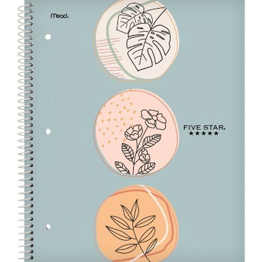 Five Star College Ruled 1 Subject Artisan Spiral Notebook Trio