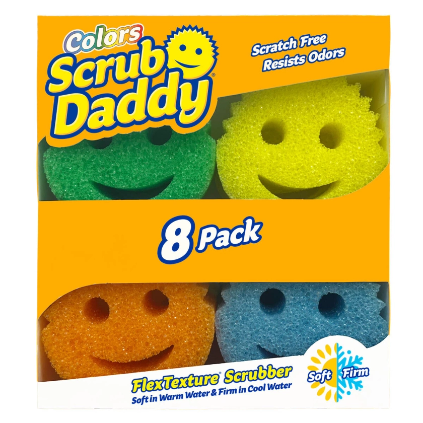 Scrub Daddy FlexTexture Scrubber, 8 Pack | Costco UK