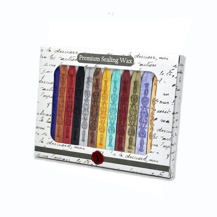 Multicolors Premium Sealing Wax with wick- 12PK Saver Pack Assortment