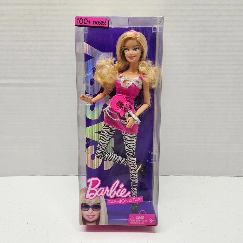 Barbie FASHIONISTAS SASSY Articulated Doll 100+ Poses - 2009 Mattel #T3325 - NEW