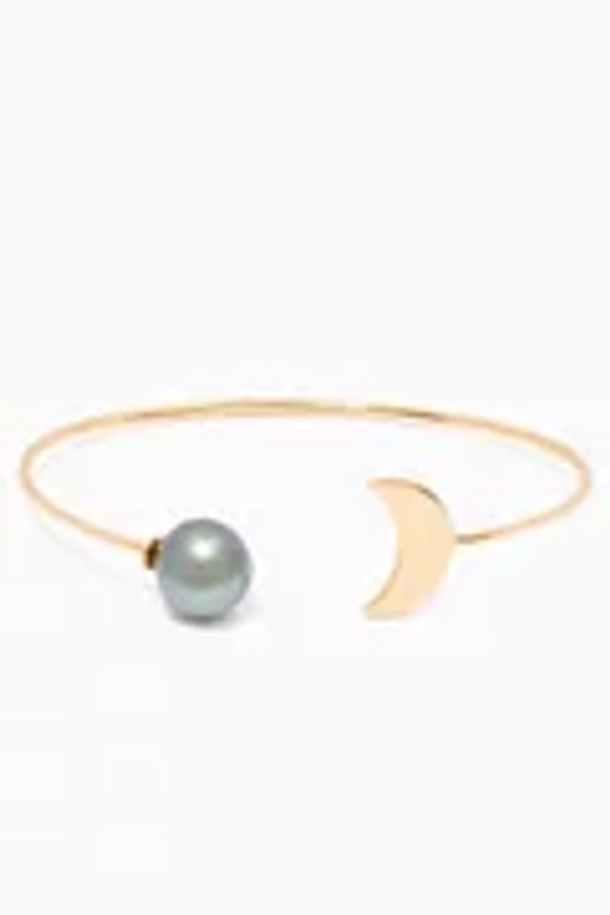 Buy Robert Wan Yellow Ramadan Moon Luna Pearl Bangle Online for Women | Ounass UAE