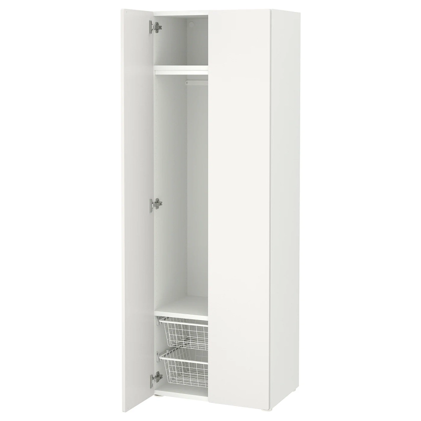 SMÅSTAD armoire-penderie, blanc/blanc, 60x42x181 cm - IKEA