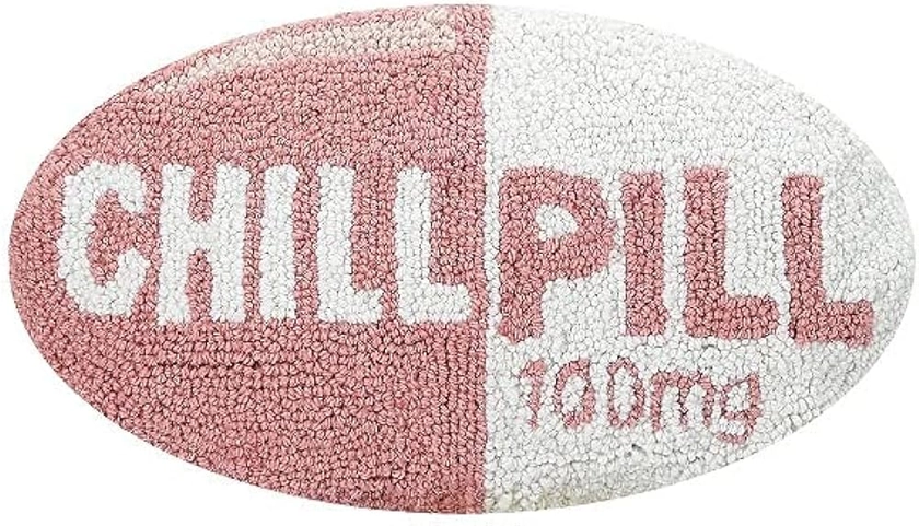 Amazon.com: Peking Handicraft Chill Pill Hook Pillow (Pink) : Home & Kitchen