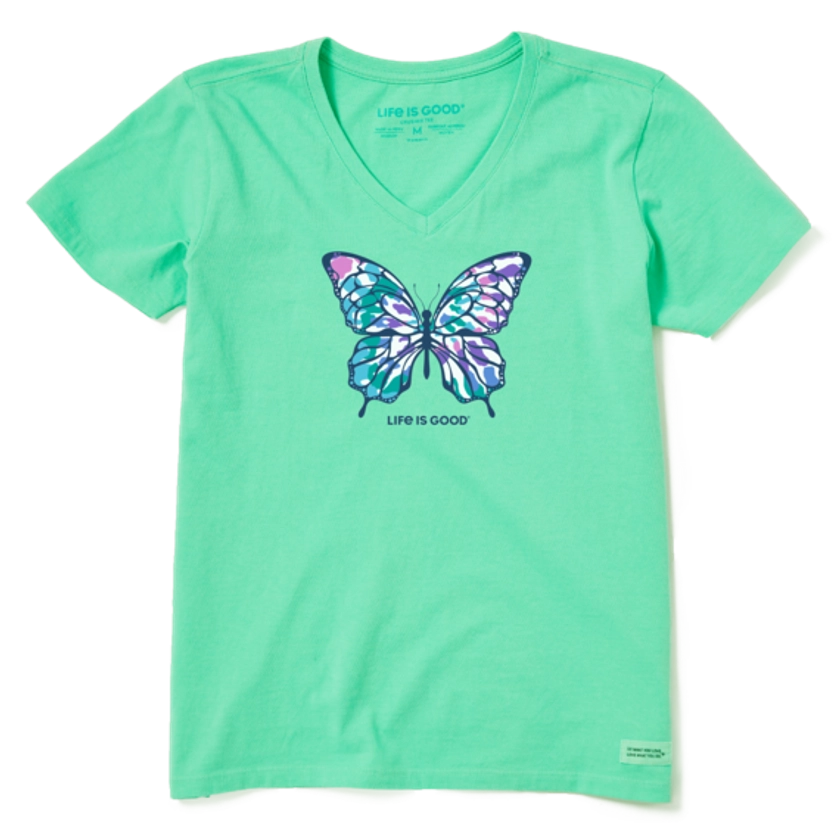 Women's Tie Dye Butterfly Crusher Vee