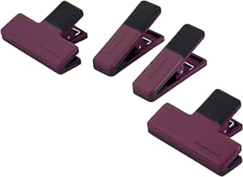 KitchenAid Kitchen Clips, Set of 4, Small/Medium, Beetroot