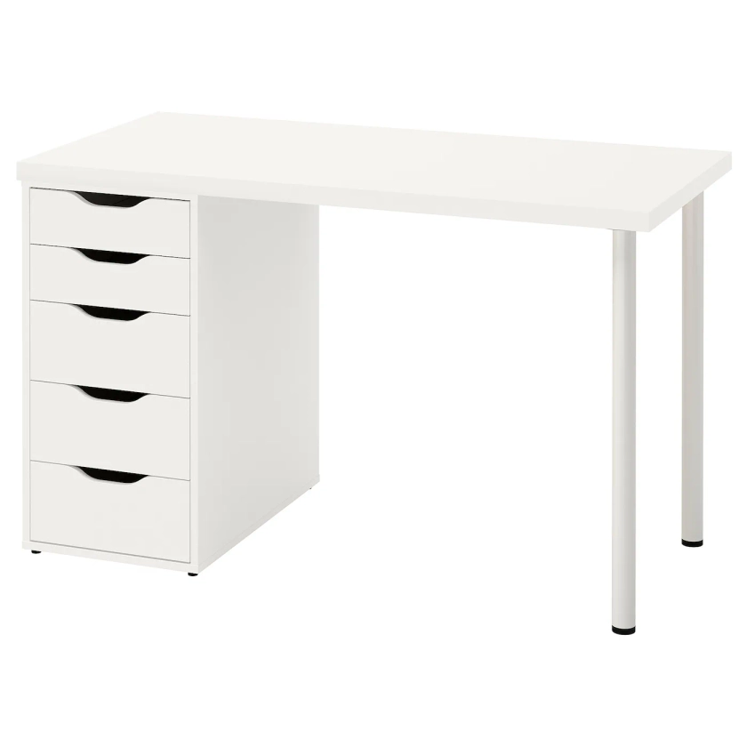 LAGKAPTEN / ALEX Bureau, blanc, 120x60 cm - IKEA
