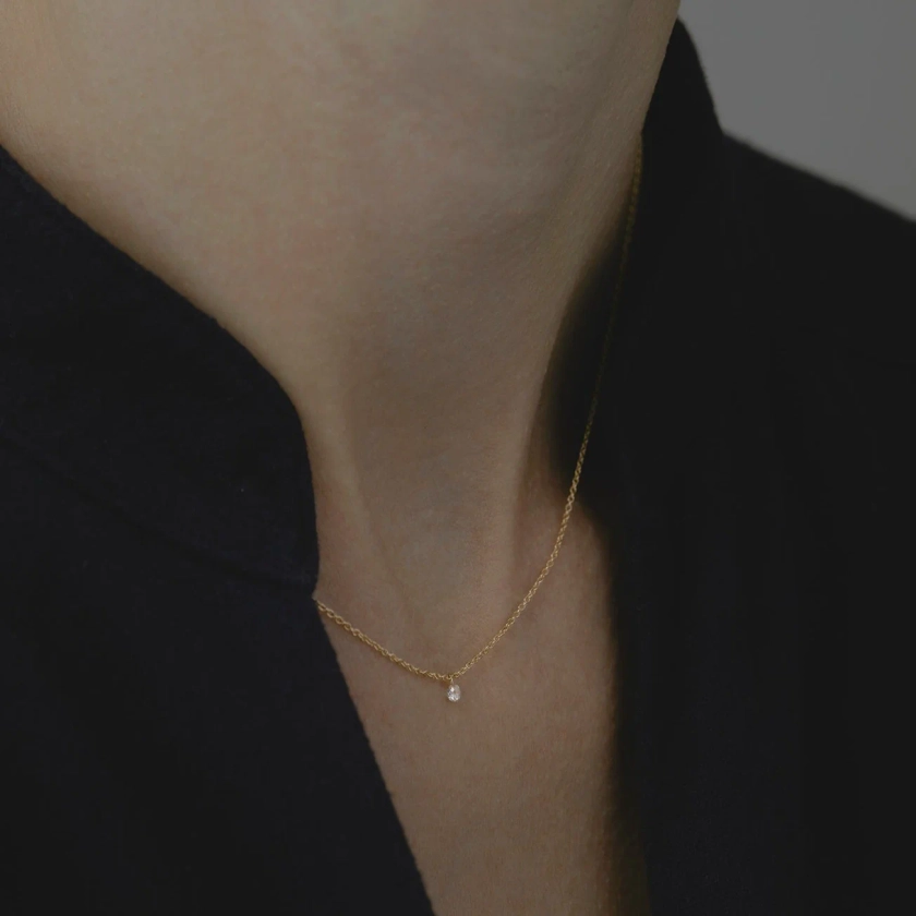 Diamond Drop Necklace