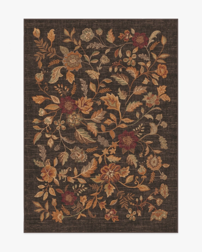 Anonna Dark Wood Rug | Ruggable