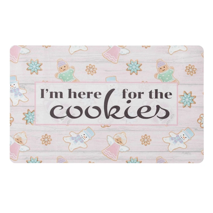 Mrs. Claus' Bakery Here for Cookies Kitchen Mat 18x30in | Holiday Decoration | At Home