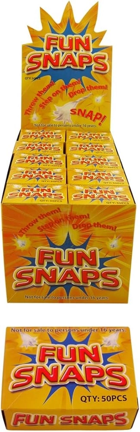 500 Fun Snaps Throw Bangers (10 boxes) : Amazon.co.uk: Toys & Games