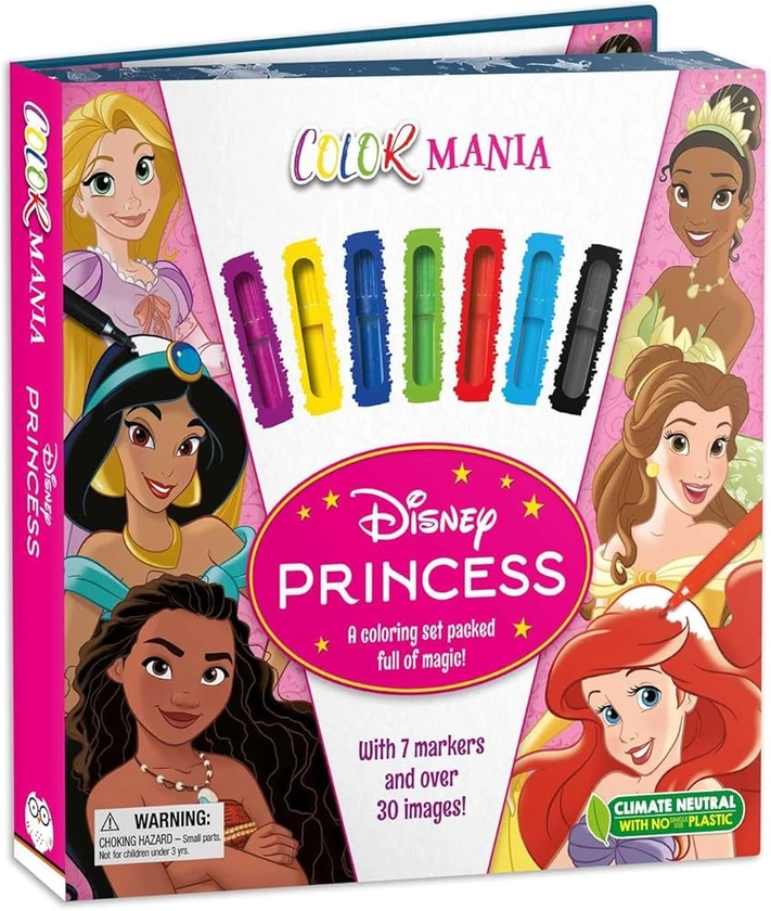 Disney Princess - Colormania: With 7 Felt Tip Pens and 30 Pages of Coloring