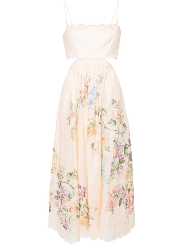 ZIMMERMANN Halliday floral-print Dress - Farfetch