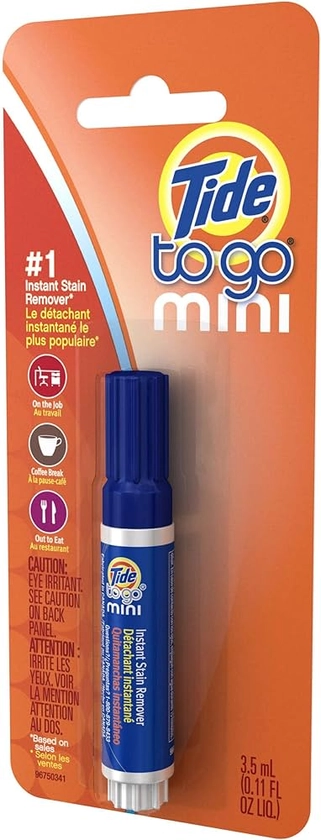 Amazon.com: Tide To Go Mini Instant Stain Remover Pen Sticks (2/pk) : Health & Household