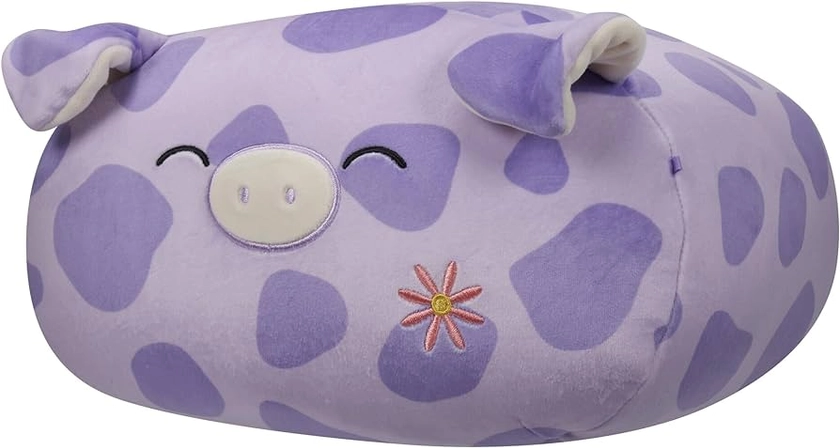 Squishmallows Stackables Original 12-Inch Pammy Pig with Flower Embroidery - Ultrasoft Official Jazwares Plush