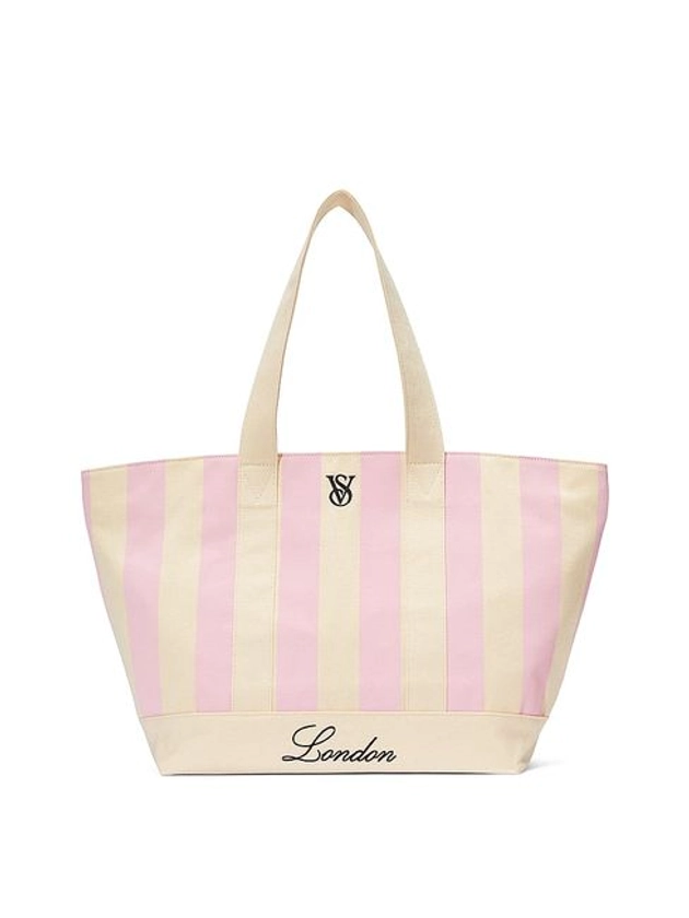 Pink Iconic Stripe London Tote Bag | Victoria's Secret United Kingdom