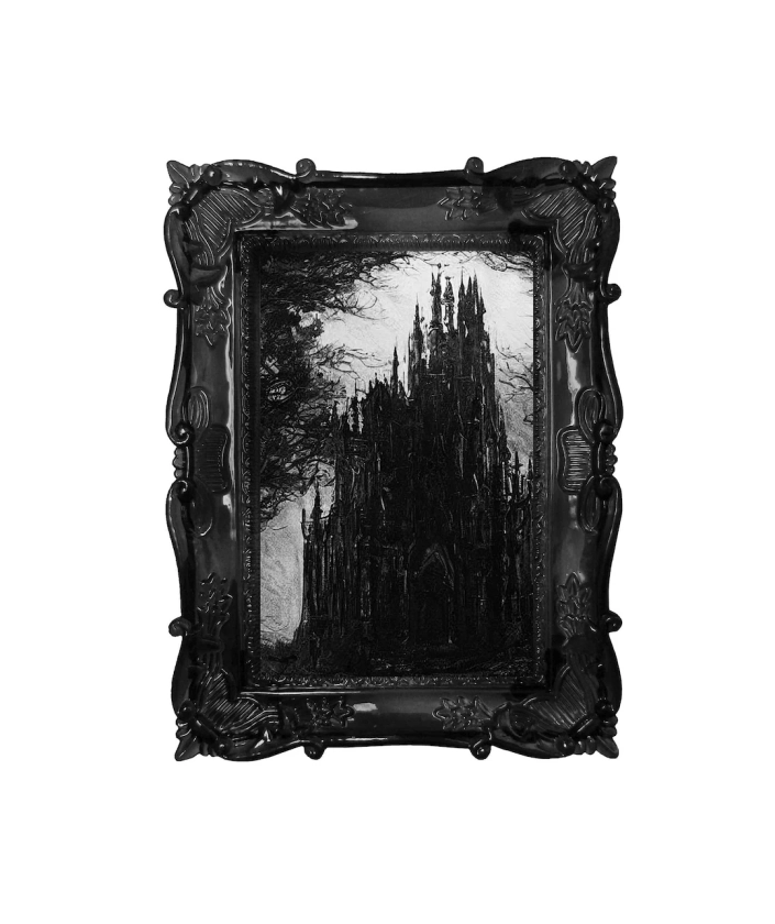 Dracula's Castle Oil Painting. Art Print and Poster. Artwork Gothic Home Decor Gift. - Etsy Japan