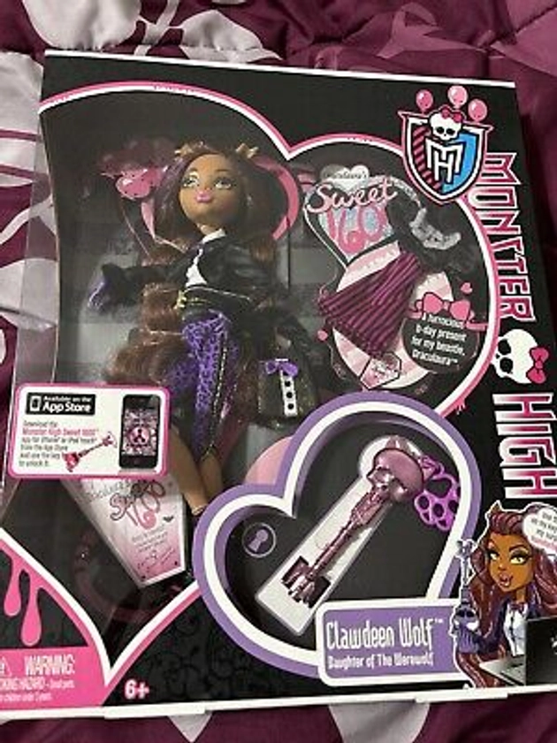 Monster High Doll Clawdeen Wolf Sweet 1600 2011 Birthday Draculaura