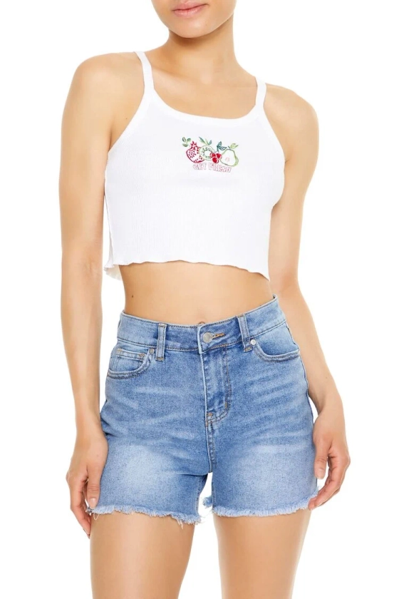 Cropped Get Fresh Graphic Cami | Forever 21