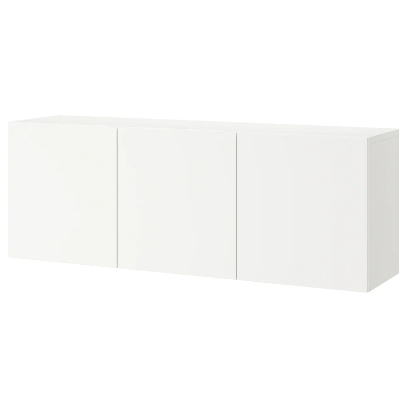 BESTÅ combinaison rangement murale, blanc/Lappviken blanc, 180x42x64 cm - IKEA