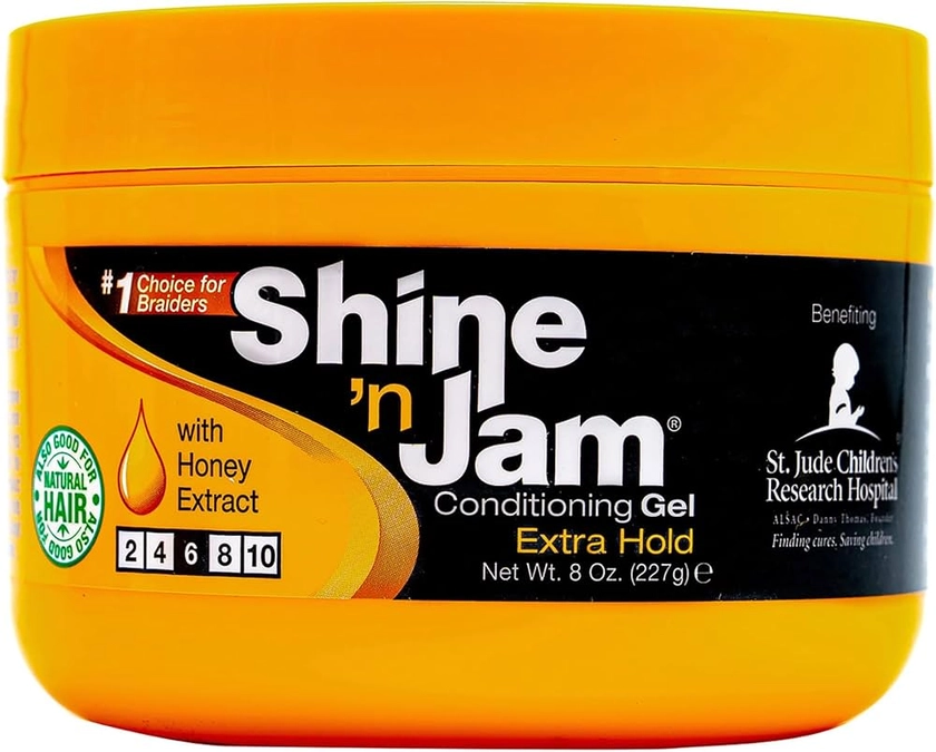 Ampro Shine 'n Jam Conditioning Gel, Extra Hold, 8 oz (Pack of 5)