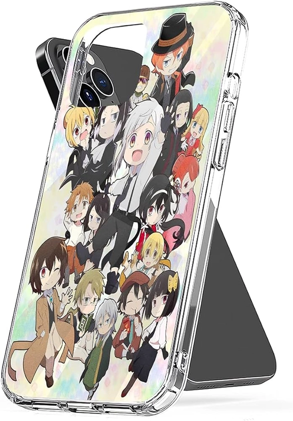 Phone Case Bungo Stray Dogs Protective Compatible with iPhone 11 12 13 14 Pro Max Mini XR SE 2022 7 8 X Xs 6S Plus for Samsung S21 S22 S23 Ultra A12 A51 A71 5G Transparent
