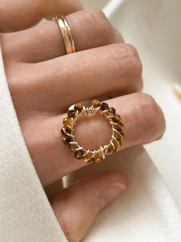 BAGUE SOLAIRE LÉOPARD