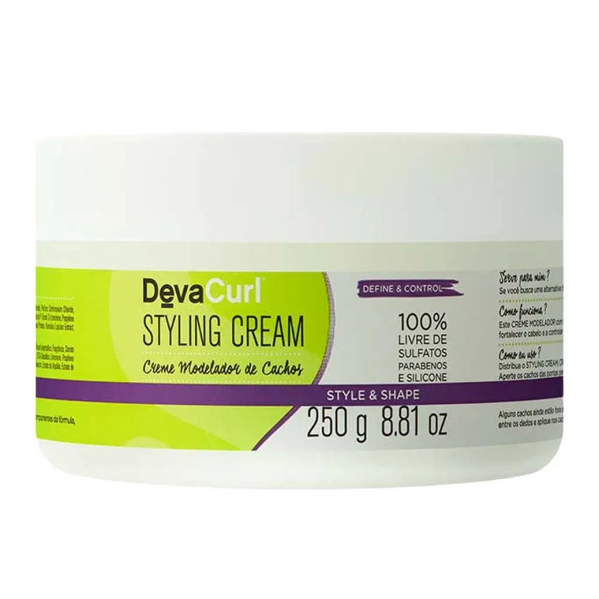 Deva Curl Creme Estilizador Styling Cream - Modelador 250g