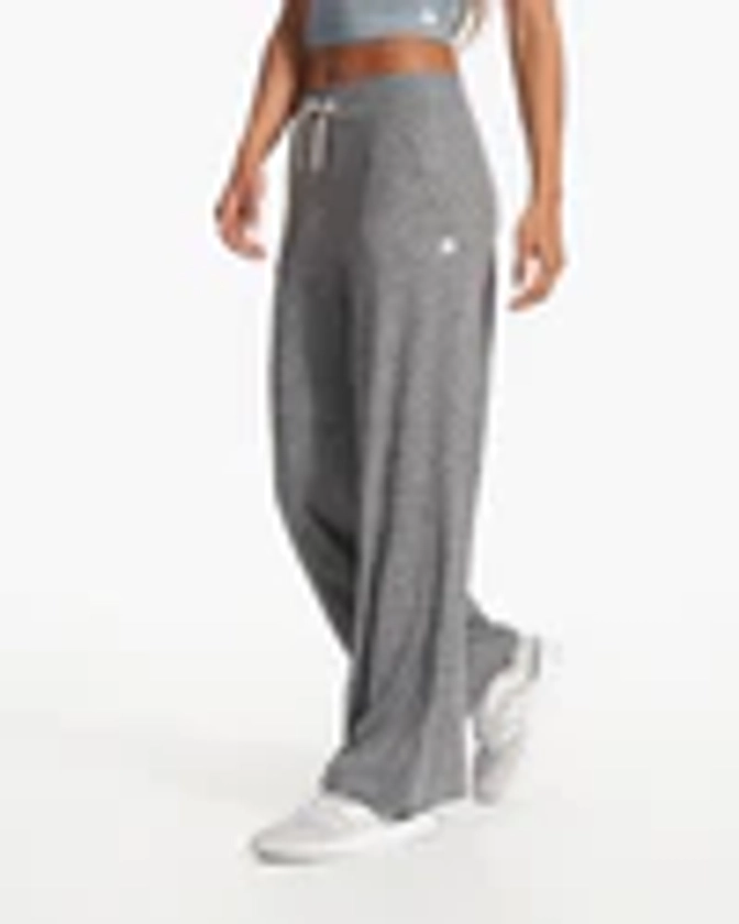 Halo Essential Wideleg - Long | Heather Grey | Vuori