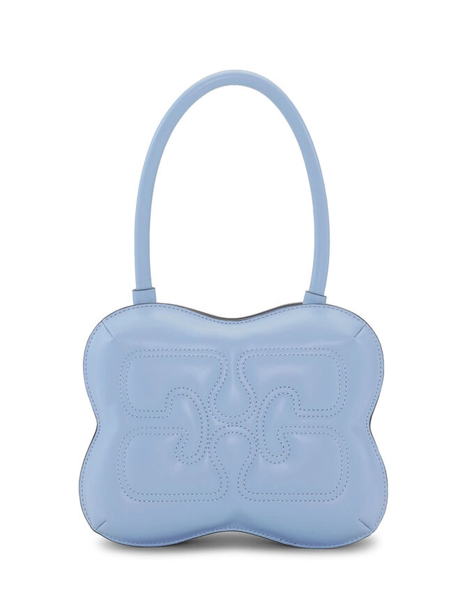 Light Blue Butterfly Top Handle Bag | GANNI NL