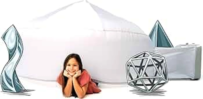 The Original AIR FORT Build A Fort in 30 Seconds, Inflatable Fort for Kids (Mod About Gray)