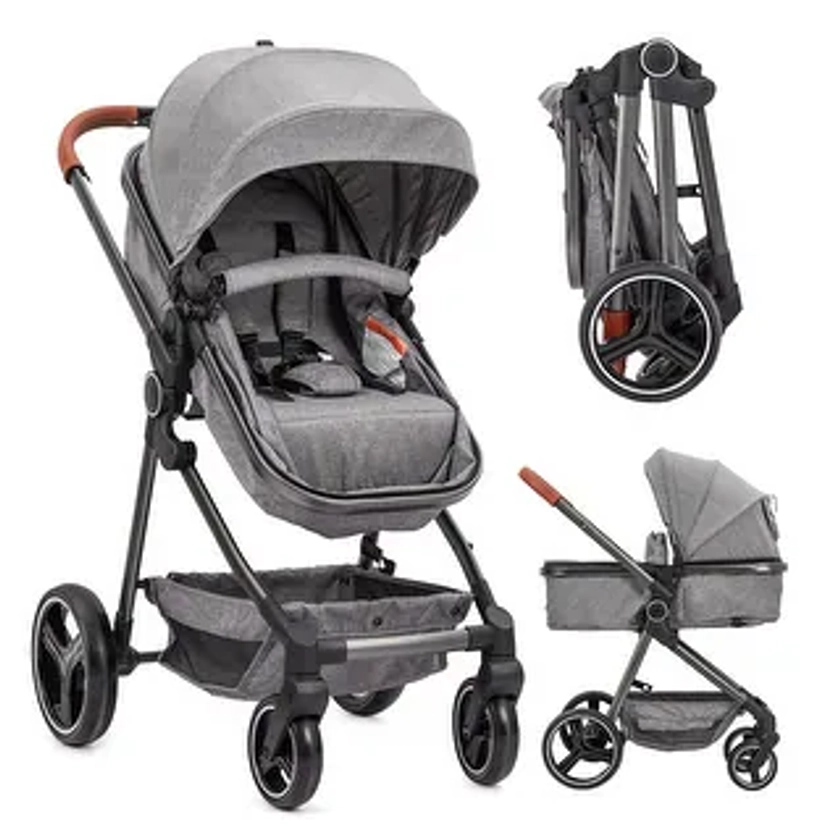 2-in-1 Convertible Baby Stroller with Bassinet Mode - Bed Bath & Beyond - 40538484