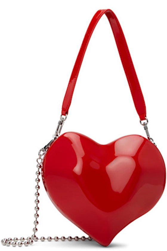 SIMONMILLER - Red Molded Heart Bag