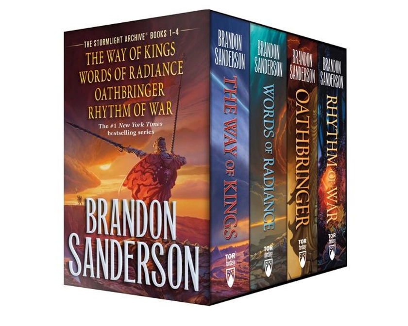 Stormlight Archives HC Box Set 1-4: The Way of Kings, Words of Radiance, Oathbringer, Rhythm of War|Hardcover