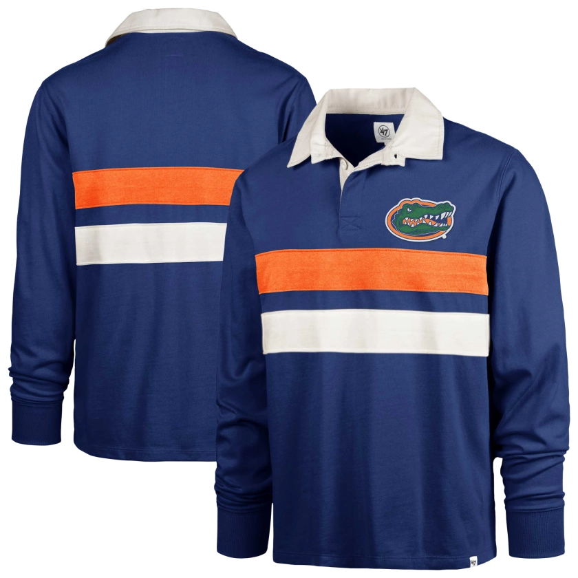 Florida Gators '47 Clubhouse Knox Thames Long Sleeve Rugby Polo - Royal