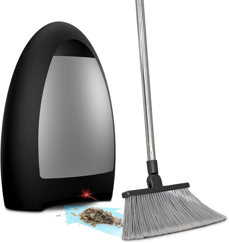 Amazon.com - EyeVac Home Touchless Vacuum Automatic Dustpan - Great for Sweeping Pet Hair Food Dirt Kitchen - Ultra Fast & Powerful, Corded Canister Vacuum, Bagless, Automatic Sensors, 1000 Watt (White)