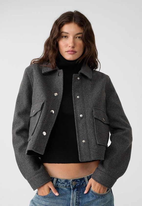 Blouson court doux