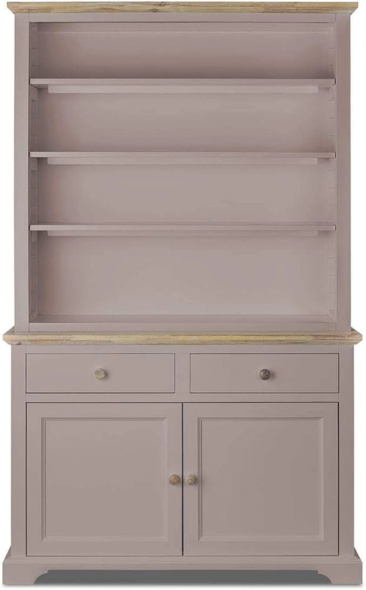 Florence Display Cabinet Bookcase Kitchen Dresser with Shelves Drawers and Cupboard Truffle Kitchen Furniture