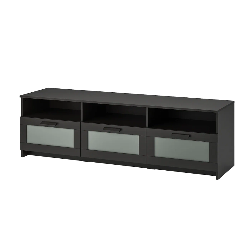 BRIMNES TV unit, black, 707/8x161/8x207/8" - IKEA