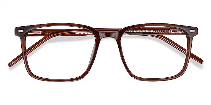 Chief Rectangle Brown Glasses for Men | Eyebuydirect