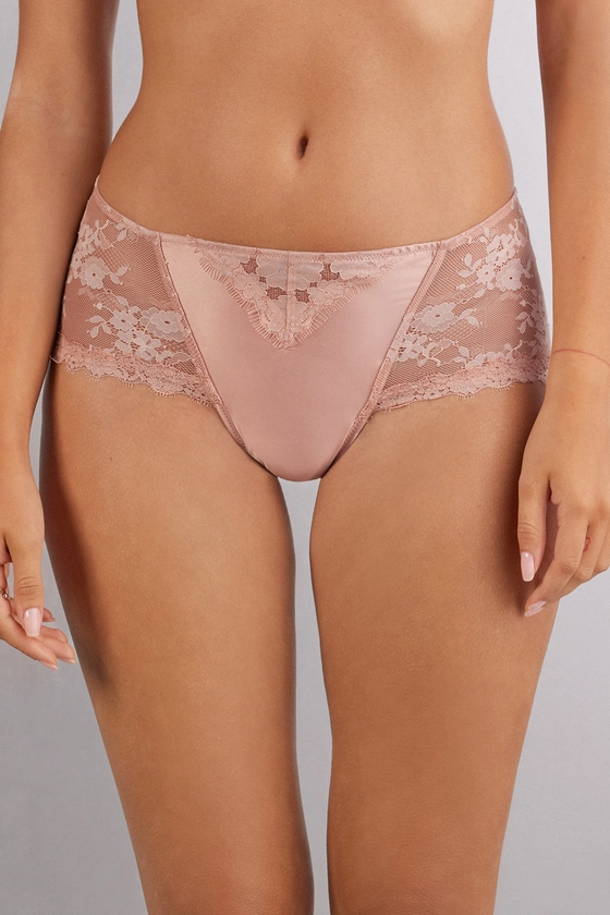 Culotte Vita Alta Satin Meets Lace - Intimissimi