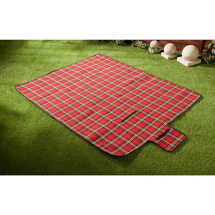 Tartan Picnic Rug - Red