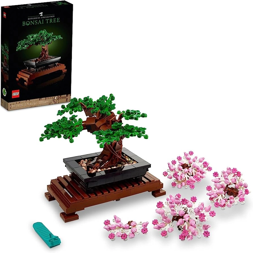 Amazon.com: LEGO Icons Bonsai Tree, Features Cherry Blossom Flowers, DIY Plant Model for Adults, Creative Gift for Home Décor or Office Art, Botanical Collection Building Set, Gift for Mother's Day, 10281 : Toys & Games