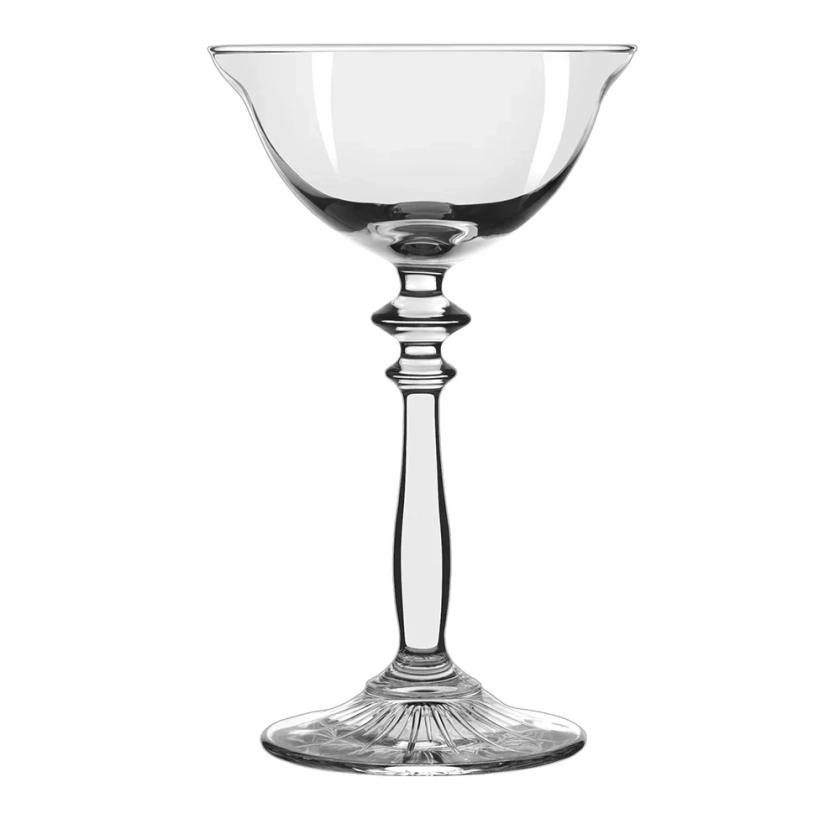 Libbey 501308 4 3/4 oz Coupe Cocktail Glass w/ Embossed Footplate