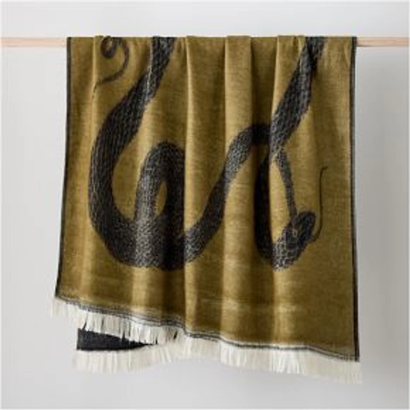 Brushed Woven Evie Englezos Snake Throw