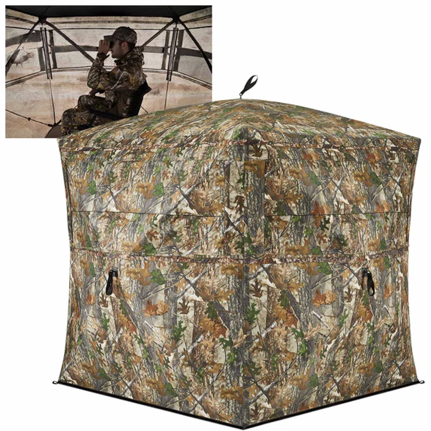 See Through Hunting Blind 270 Degree Pop Up Tent - TideWe