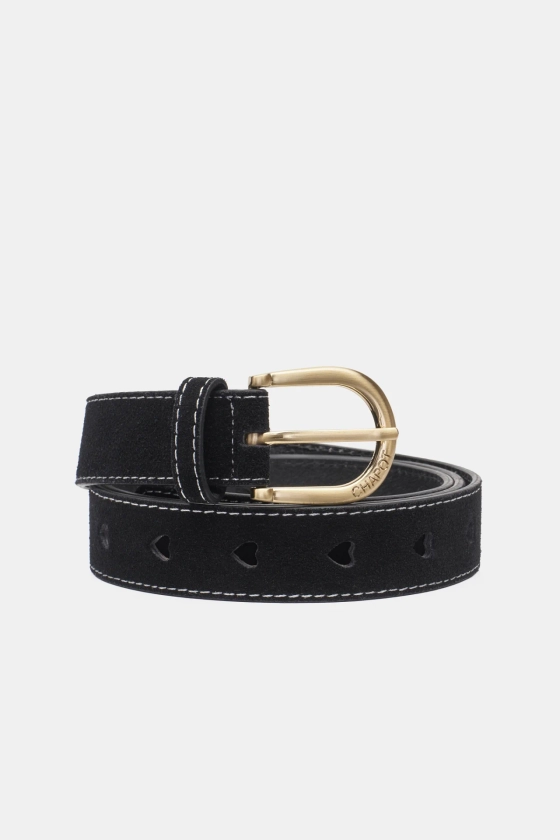 Cut It Out Heart Belt | Black