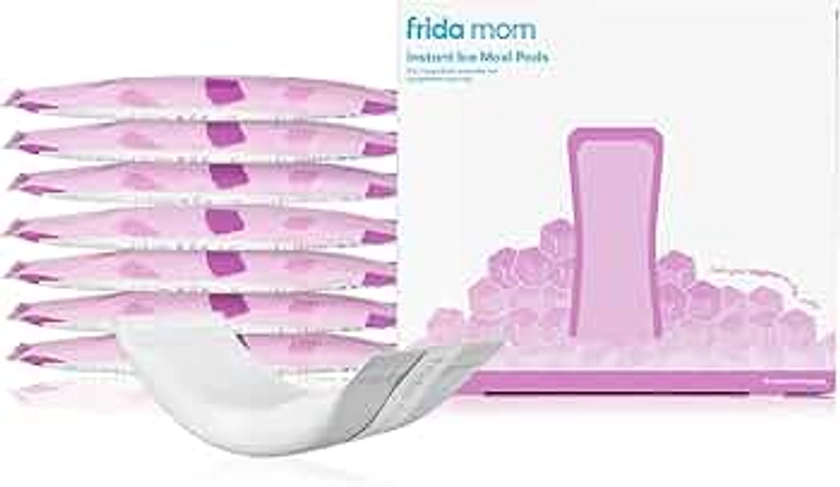 Frida Mom 2-in-1 Postpartum Pads | Absorbent Perineal Ice Maxi Pads, Instant Cold Therapy Packs and Maternity Pad in One | 8 Count