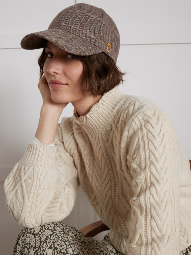 Casquette adulte en tweed