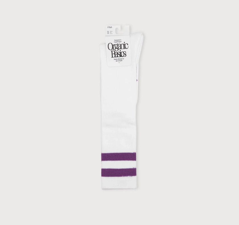 Buy Core Stripe Knee High Socks | Fast Delivery | Organic Basics UK